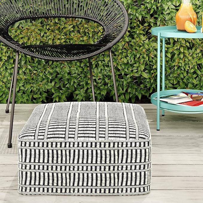 SIMPLIHOME Safford Square Pouf - Image 2