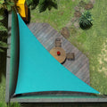 Amgo Custom Size 14' x 16' x 21.3' Turquoise Triangle Sun Shade Sail Order to by Amgo