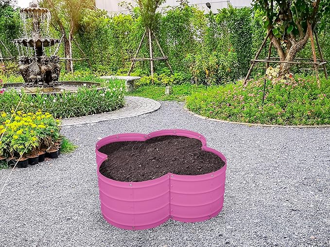 Plant & Plot Galvanized Raised Garden Beds Outdoor // 3×3×1 ft Planter Raised - Image 6