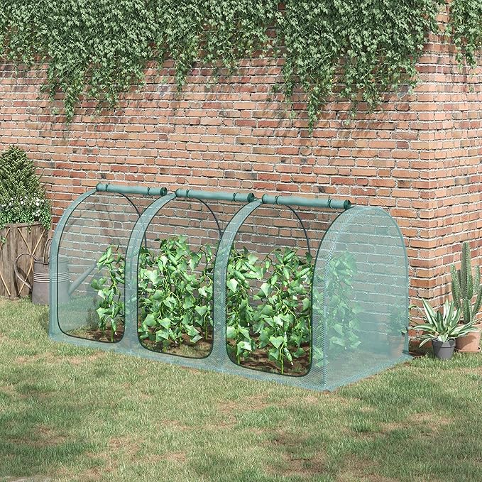 Outsunny 9' x 4' Crop Cage, Plant Protection Tent - Image 2