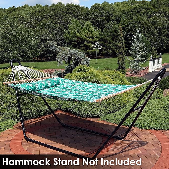 Sunnydaze Quilted Outdoor Hammock - Image 9