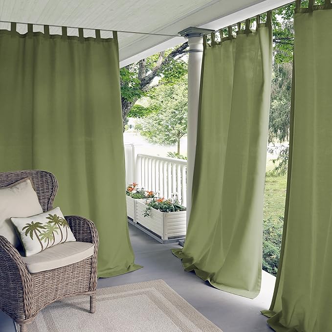 Elrene Home Fashions Matine Weatherproof Tab-Top Indoor/Outdoor Solid Color - Image 13