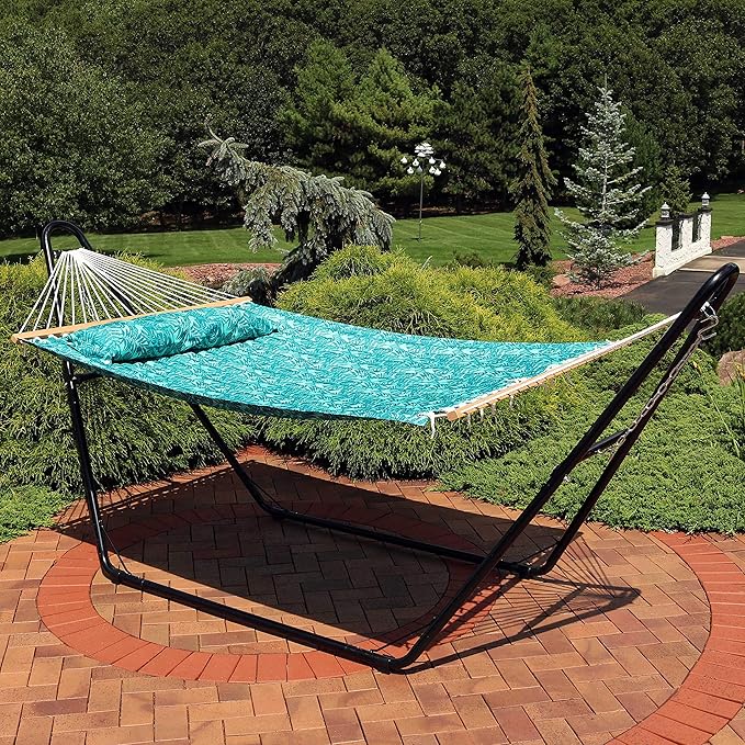 Sunnydaze Quilted Outdoor Hammock - Image 8
