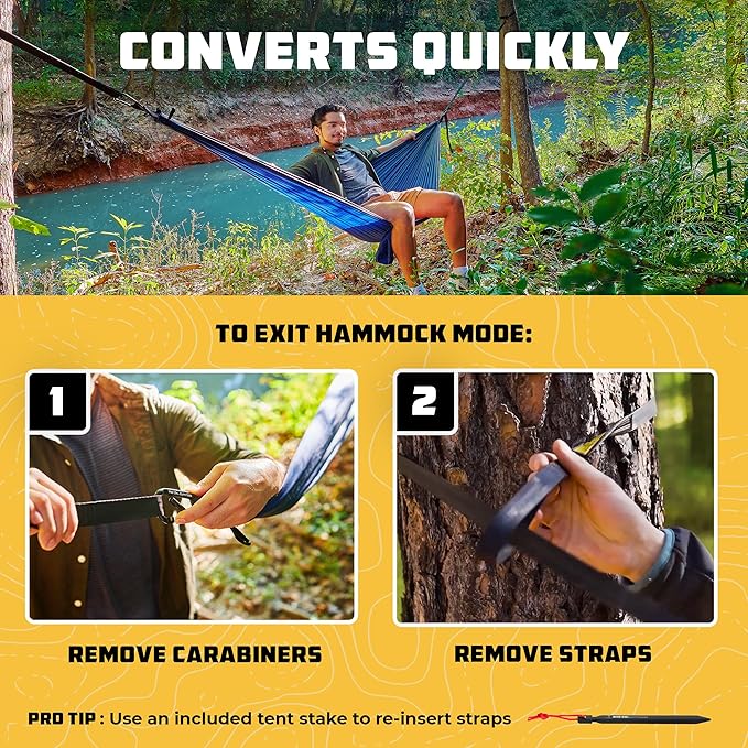 Wise Owl Outfitters Camping Hammock – 500lbs Portable Hammock - Image 8