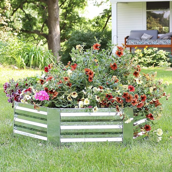 Sunnydaze 11.75" H Raised Metal Garden Bed - Image 7
