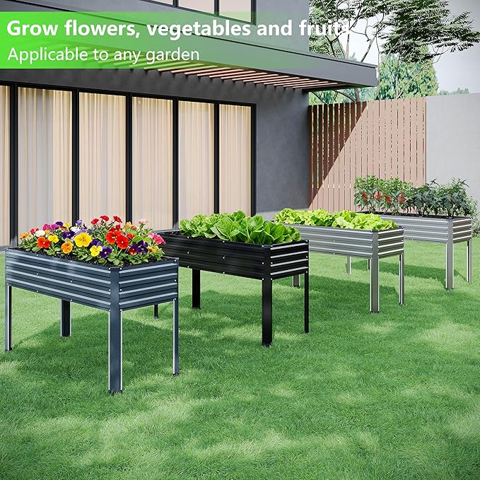 Vengarus Galvanized Raised Garden Bed Outdoor - Image 8
