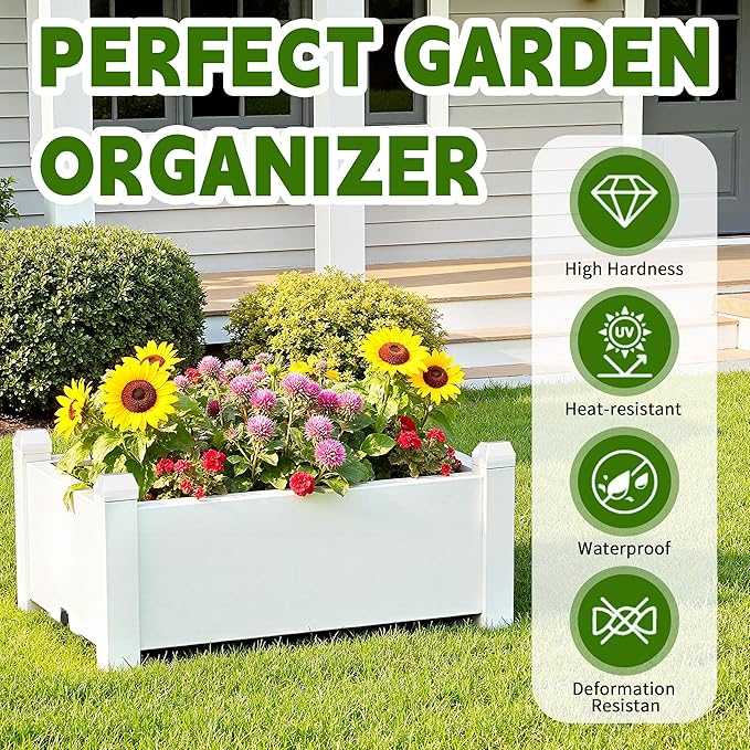 14 Gallon Raised Garden Bed, Self-Watering Raised Planter Box - Image 5
