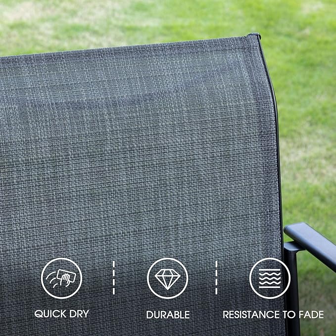 VICLLAX Patio Dining Set for 6, Outdoor Furniture Set Includes 63" Rectangle - Image 6
