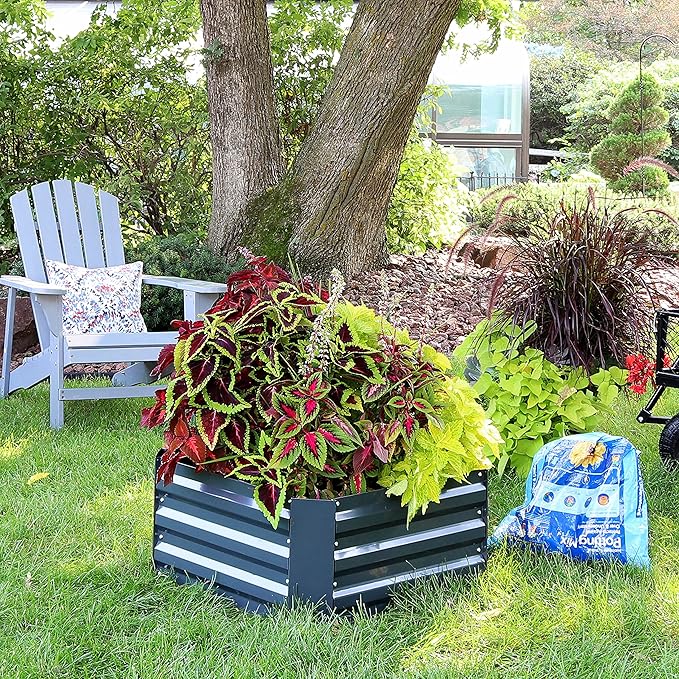 Sunnydaze 11.75" H Raised Metal Garden Bed - Image 7