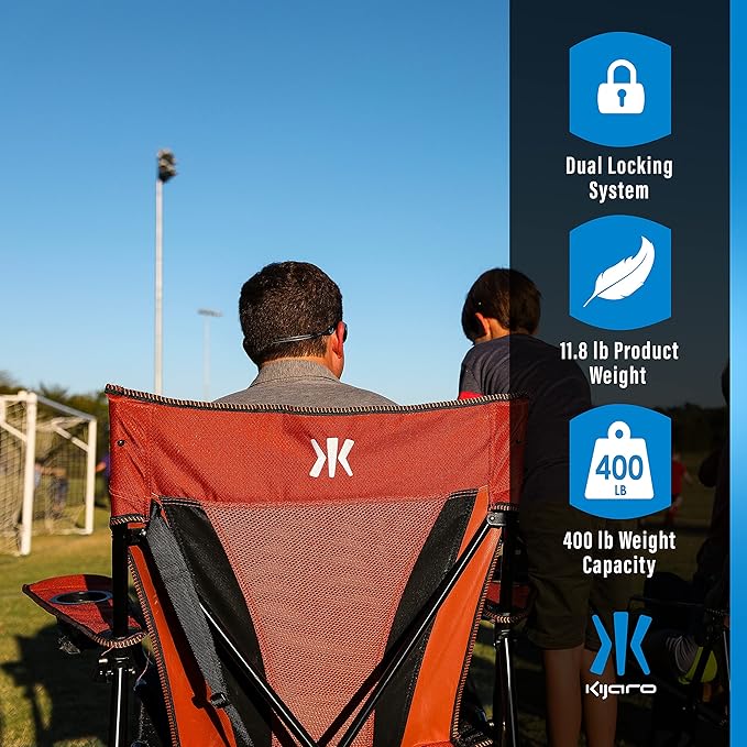 Kijaro XXL Dual Lock Portable Camping Chair - Image 7