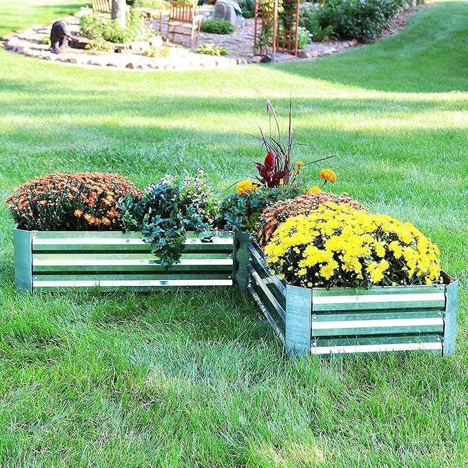 Sunnydaze 11.75" H Raised Metal Garden Bed - Image 7