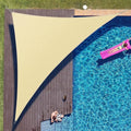 Colourtree 16' x 16' x 22' Beige Sun Shade Sail Right Triangle Canopy by ColourTree