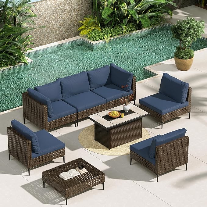 Grand patio 8-Piece Patio Furniture Set - Image 2