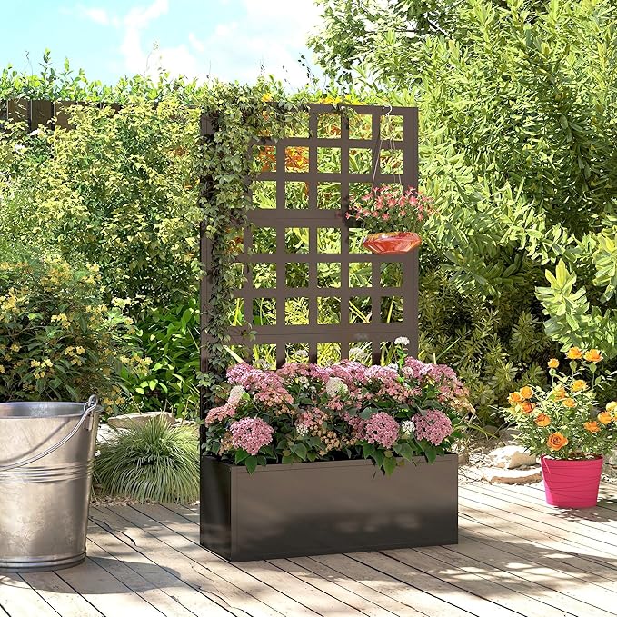 Outsunny Galvanized Raised Garden Bed - Image 6