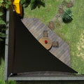 Amgo Custom Size 18' x 22' x 28.4' Black Right Triangle Sun Shade Sail Order to by Amgo